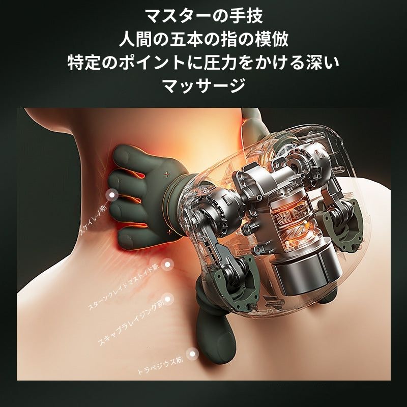Althur  マスター手持ち型肩首マッサージャー 頸椎マッサージャー 僧帽筋・首マッサージャー